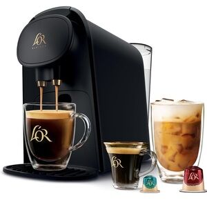 L'OR Black Espresso and Coffee Machine with 70 pods
